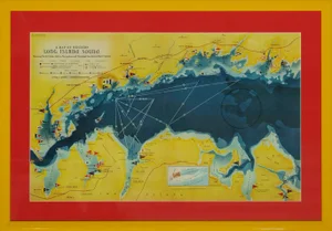 "Map of Western Long Island Sound Showing Yacht Clubs and Principal Larchmont Race Courses" 1939