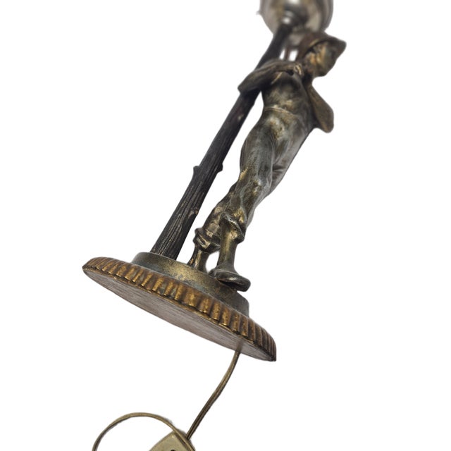 Art Deco Figurative Bedside Lamp, Poland, 1950s For Sale - Image 15 of 17