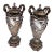Pair of Late 19th-Century Bronze Lidded Urns For Sale