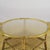 1950s Round Bamboo and Rattan Coffee Table with Glass Top and Woven Shelf, 1950s For Sale - Image 5 of 9