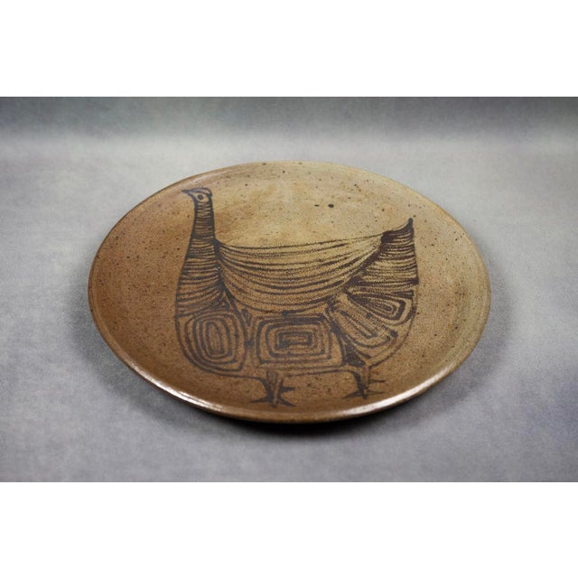 Mid-Century Modern Stoneware Dish by Gardelle Michel For Sale - Image 3 of 11