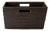 Artifacts Rattan Rectangular Magazine Holder in Tudor Black - 16" For Sale
