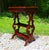 Antique Mahogany Empire Victorian Gothic Revival Trestle Lyre Nightstand Table For Sale - Image 14 of 18