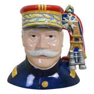 Royal Doulton Marshal Joffre Wwi Military Leader Toby Character Jug For Sale