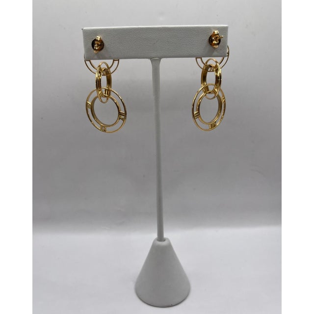 Contemporary Tiffany & Co. 18k Yellow Gold Atlas Earrings, A Pair For Sale - Image 3 of 7