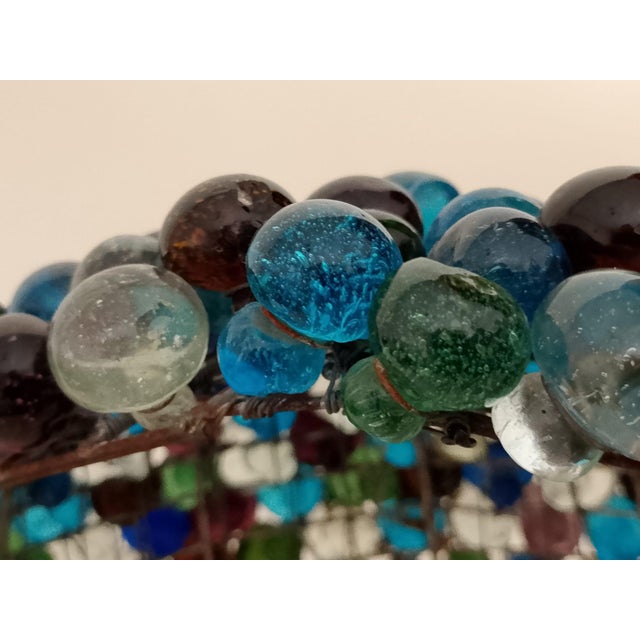 Hand-Crafted Murano Glass and Iron Lamp, 1950s For Sale - Image 9 of 12