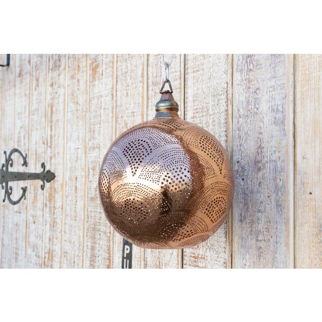 Amat Moorish Sphere Pendant Lantern For Sale - Image 4 of 10