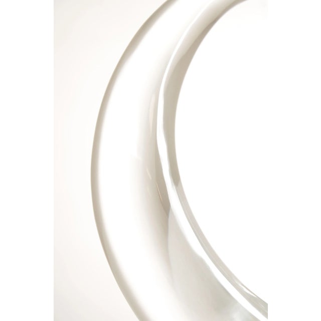 Glass 1980s Pino Signoretto Free Form Clear Glass Sculpture For Sale - Image 7 of 12