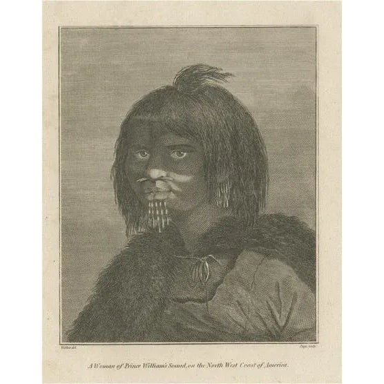 John Webber, Alaskan Woman, 1799, Print For Sale - Image 6 of 6