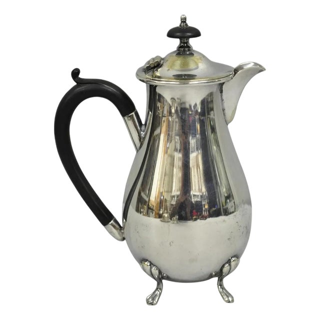 Vintage English Sheffield Victorian Silver Plated Small Coffee Tea Pot Creamer For Sale