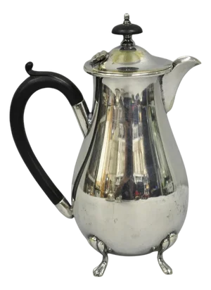 Vintage English Sheffield Victorian Silver Plated Small Coffee Tea Pot Creamer