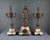 Early 20th Century Marble and Spelter Fireplace Mantel Set by A. Moreau, Set of 3 For Sale - Image 5 of 18