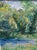 Bruce Steinhoff Original Oil Painting Flowers and Trees Munzars Pond, 1996 - Framed For Sale - Image 4 of 14