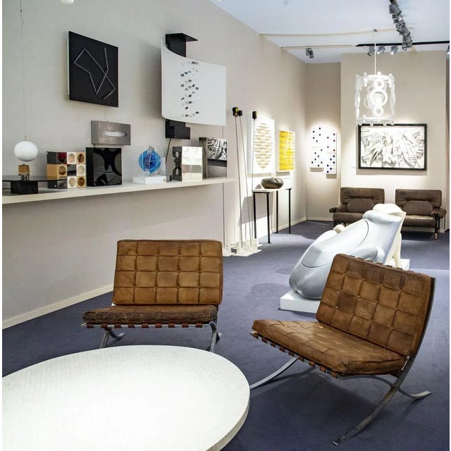 Mid-Century Modern Set of Barcelona Lounge Chairs by Ludwig Mies van der Rohe, 1950s For Sale - Image 3 of 4