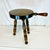 1950s 1950s Vintage Americana Rustic Boho Chic 3-Leg Wooden Stool With Handle, Eagle & Stars For Sale - Image 5 of 9