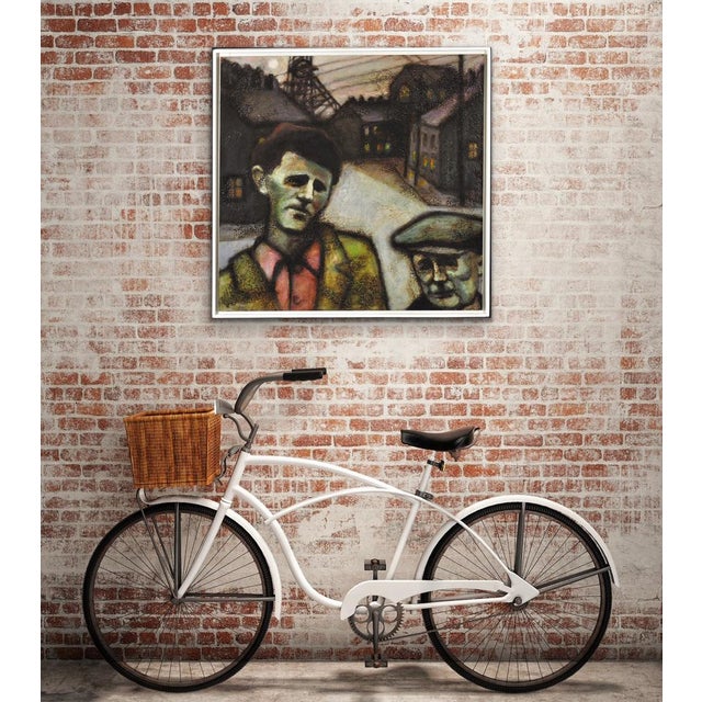 Peter Ross, The Young Richard Burton and His Father, Pontrhydyfen, Neath, Port Talbot, Wales, Oil Painting, 2013, Framed For Sale - Image 11 of 18