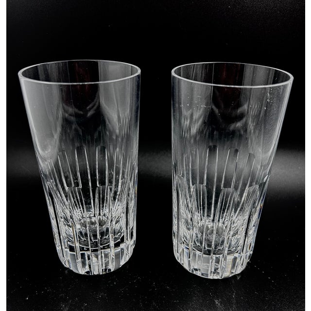 Christofle 1990s Collection of Baccarat Rotary Double Old Fashioned and Highball Glasses- Set of 4 For Sale - Image 4 of 8