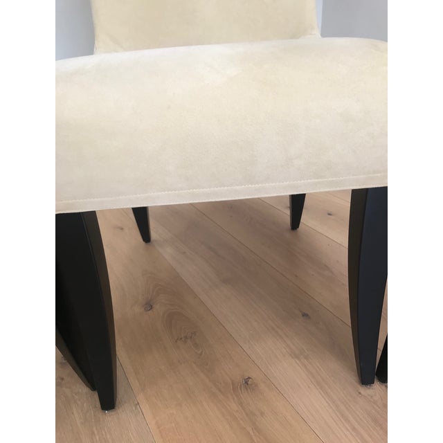 Wittmann Hand-Stitched European Designed Ultra-Suede Dining Room Chairs Set of 6 For Sale - Image 12 of 12