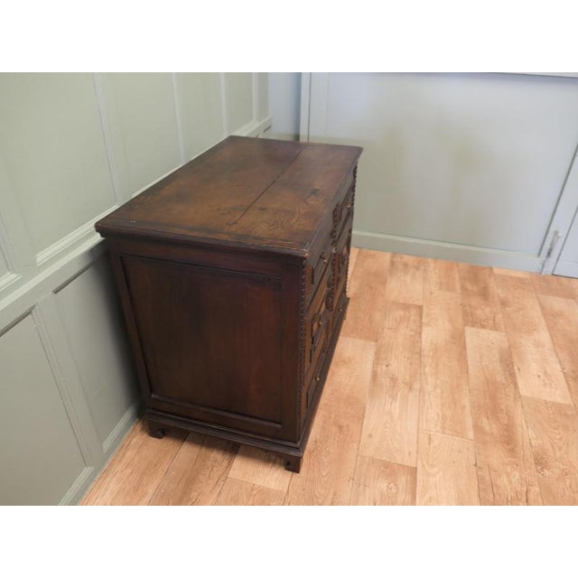 Small Georgian Oak Chest of Drawers For Sale - Image 6 of 8