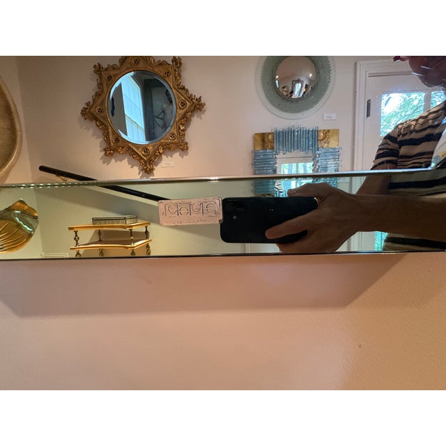 Cristal Arte 1950s Italian Modern Fontana Arte Inspired Beveled Mirror For Sale - Image 4 of 12