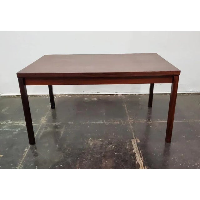 1960s Vintage 1960s Danish Modern Rosewood Extendable Dining Table Made in Denmark For Sale - Image 5 of 13
