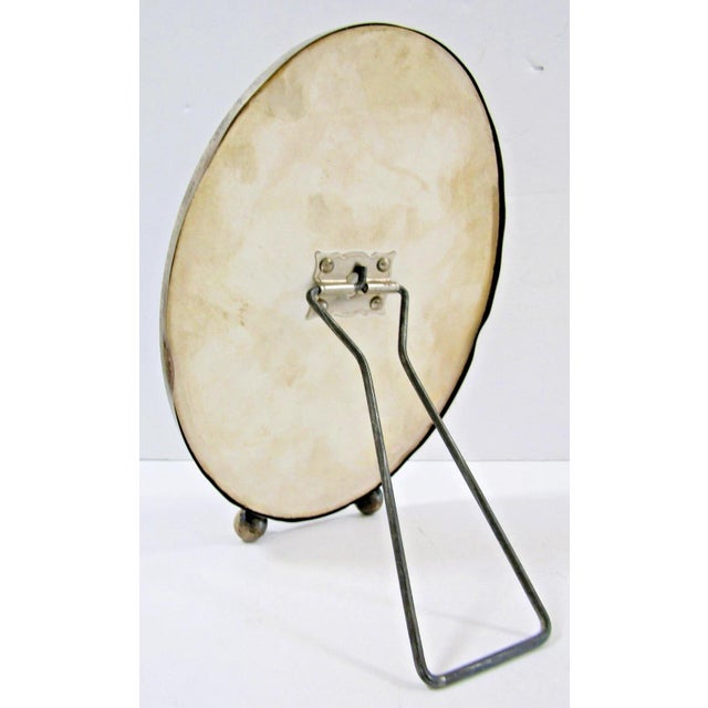 Antique Hallmarked Sterling Silver Oval Picture Frame With Alice Roosevelt Photo For Sale - Image 9 of 13