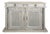 Louis XIII Buffet with Twisted Columns in Grey Oak For Sale