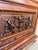 Italian Hand Carved Walnut Monumental Nightstands 19th Century With Drawer For Sale - Image 10 of 13