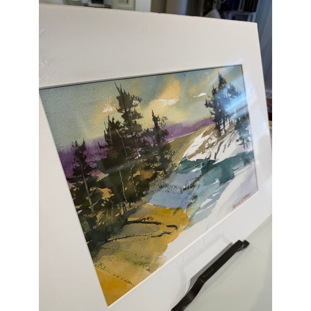 Traditional "North Conway Ii" Watercolor by Patricia McCarthy For Sale - Image 3 of 5