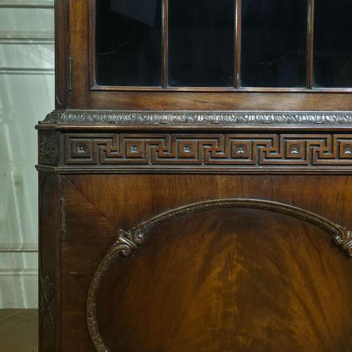 Gillows Carved Mahogany Library Bookcase For Sale - Image 15 of 18