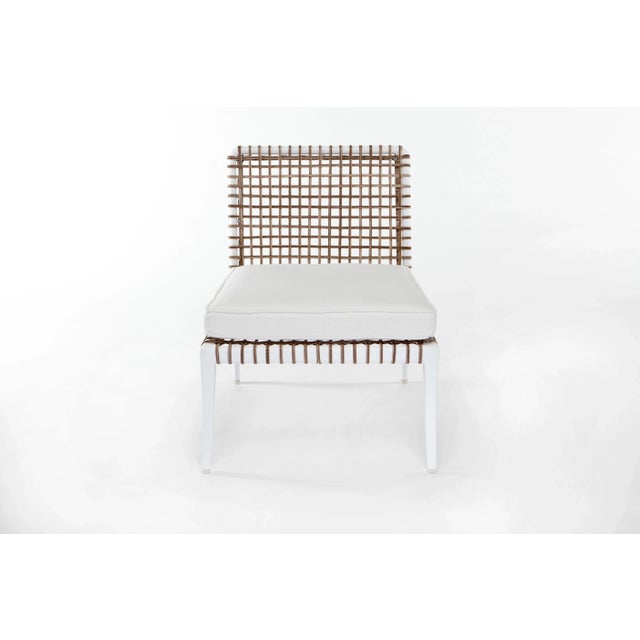 Delta Beta Armless Chair in White For Sale - Image 4 of 5