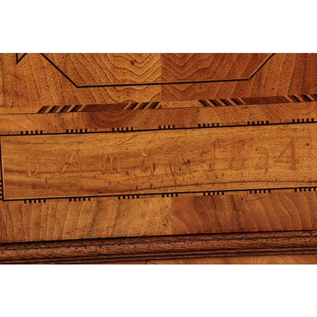 Antique Biedermeier Cabinet in Ash, 1834 For Sale - Image 13 of 18