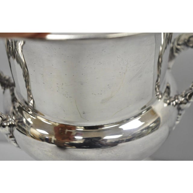 Vintage Bristol Silver Plated Trophy Cup Urn Champagne Chiller Bar Ice Bucket For Sale - Image 15 of 17