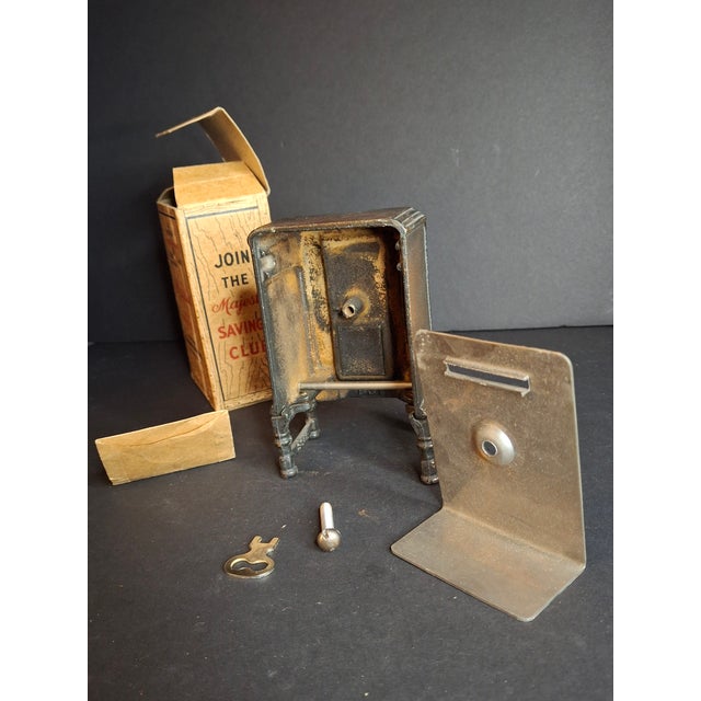 Antique Arcade Cast Iron Majestic Radio Still Bank 1930 Grigsby-Grunow W/ Box For Sale - Image 11 of 18