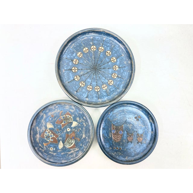 Vintage Wall Plates by Heinz Theo Dietz, 1970s, Set of 3 For Sale - Image 9 of 13