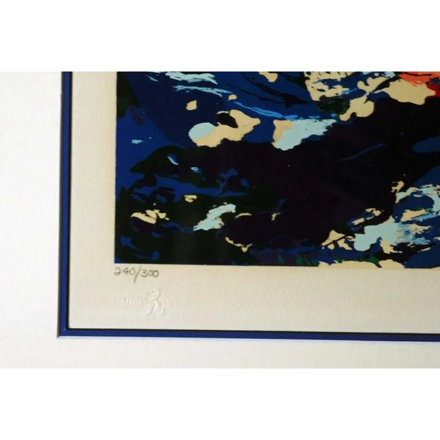 1990s LeRoy Neiman Blue Whale Signed Limited Edition Serigraph For Sale - Image 4 of 7