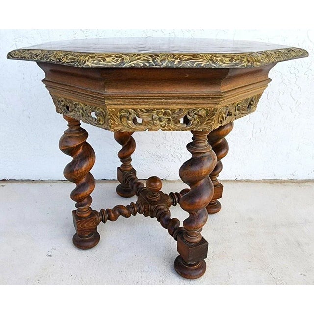 Offering One Of Our Recent Palm Beach Estate Fine Furniture Acquisitions Of A Louis XIII Octagonal Barley Twist 1800s...