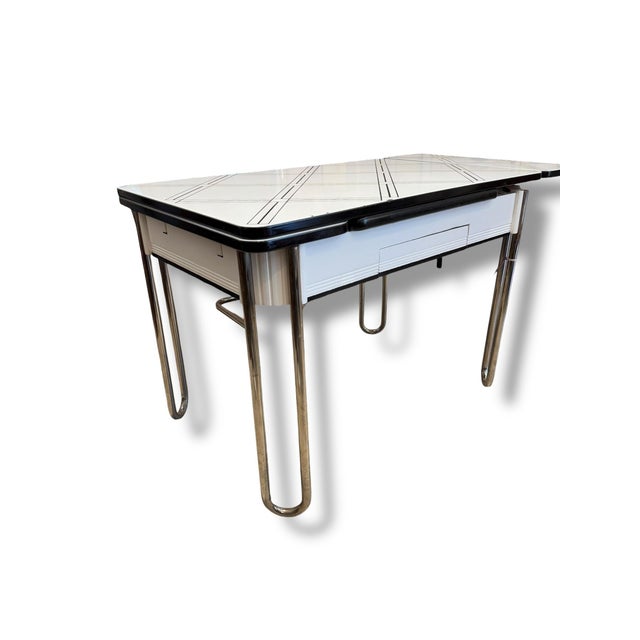 Metal 1960s Retro Table & 4 Chairs For Sale - Image 7 of 12