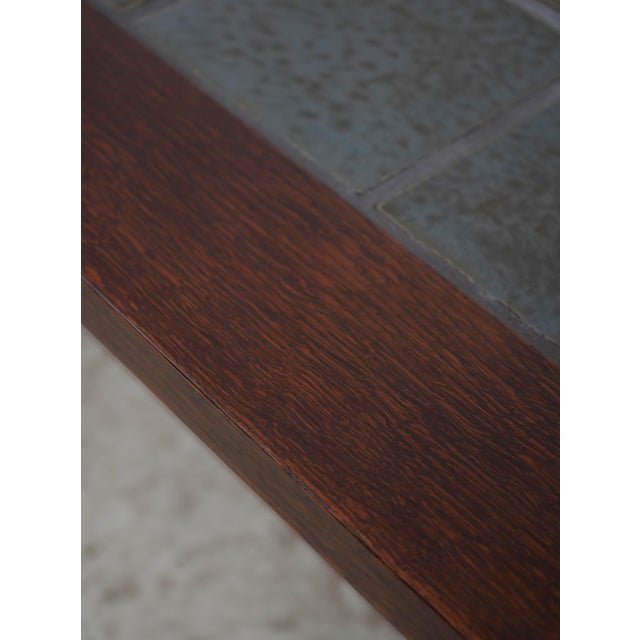 Stickley Large Mission Oak Tile Top Coffee Table For Sale - Image 9 of 14