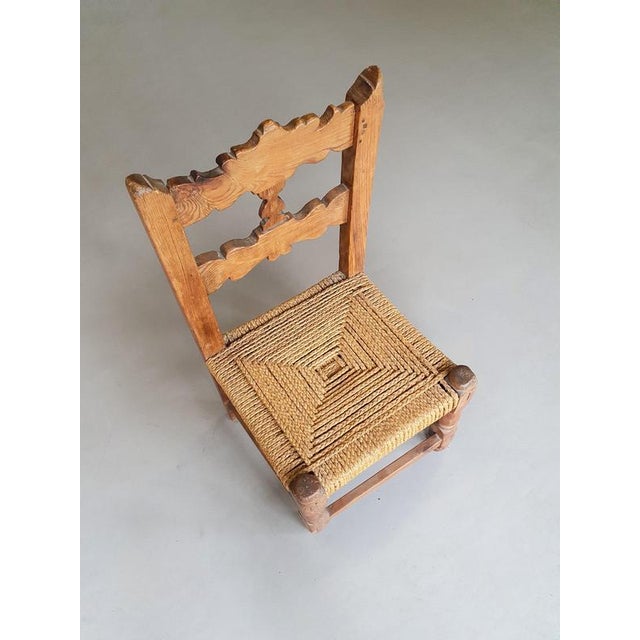 Brutalist Rope Chairs, Mid-1900s, Set of 2 For Sale - Image 9 of 16