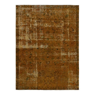 Vintage Persian Rug in Gold by Rug & Kilim For Sale