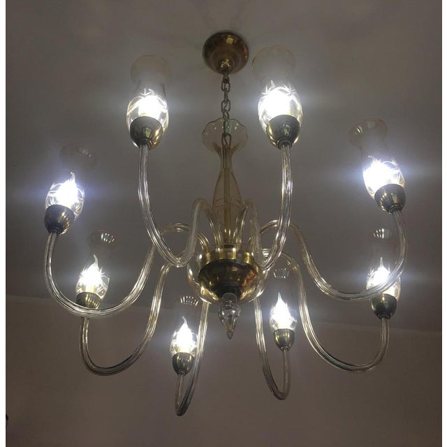 Italian De Majo Chandelier in Murano Glass, 1990 For Sale - Image 15 of 18