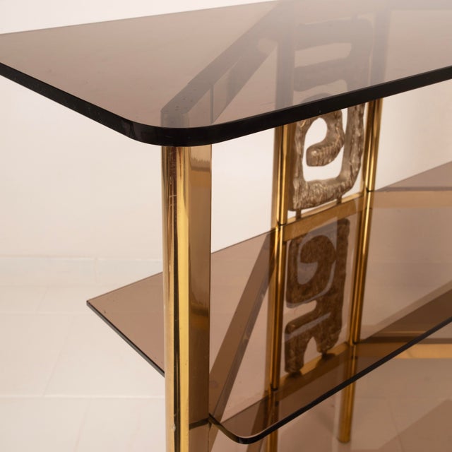 Nikol Console Table by Luciano Frigerio for Frigerio Di Desio, 1970s For Sale - Image 16 of 18