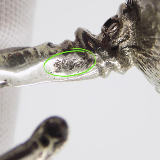 Vintage Italian Handmade Genuine Sterling Silver 925 Pulcinella "Commedia Dell'Arte" Figurine Miniature For Sale - Image 6 of 8