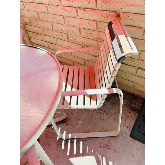 Tropitone Vintage Patio Set Four Chairs and a Table Brasilia For Sale In Los Angeles - Image 6 of 12