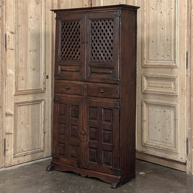 18th Century Spanish Rustic Walnut Cabinet ~ Cupboard For Sale - Image 4 of 18