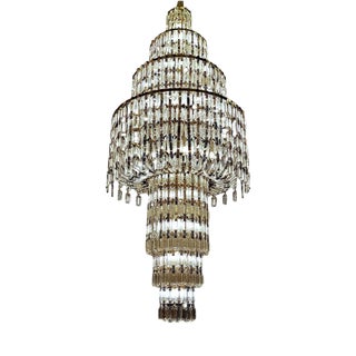 Collection Lyra Chandelier in Metal and Crystal by Jago For Sale