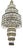 Collection Lyra Chandelier in Metal and Crystal by Jago For Sale