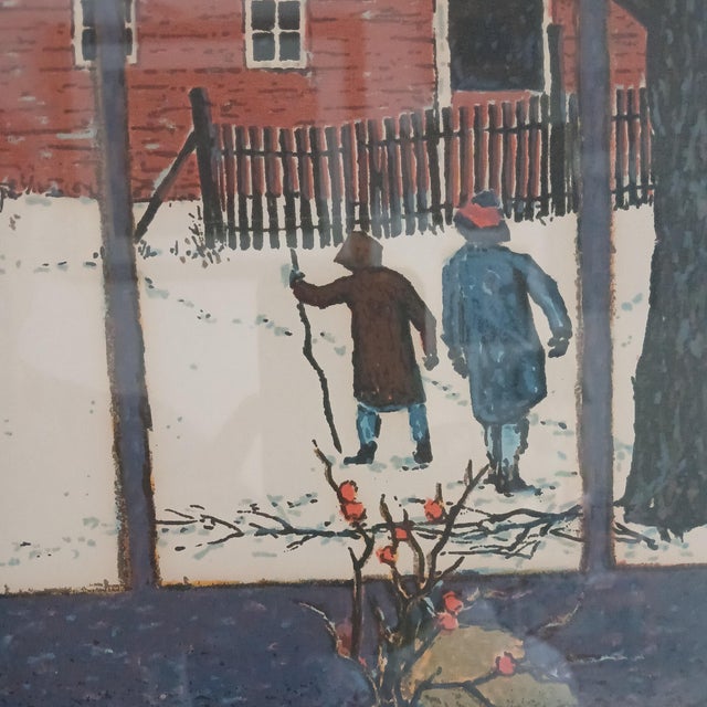 This is a striking signed and numbered serigraph by noted Nebraska artist Tom Bartek. Image size is 17 1/4" x 20 3/4"...