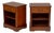 Art Deco Style Cherrywood Bedside Tables, Pair For Sale